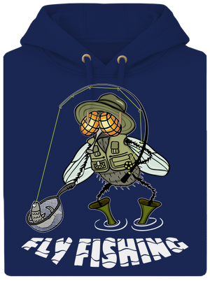 Fly fishing unisex prémium pulóver Navy
