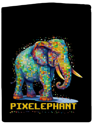 Pixelephant cipzáras női pulóver Black