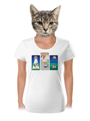 Alien Cappuccino női póló White