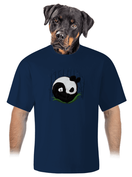 Két alvó panda unisex túlméretezett póló Midnight Blue