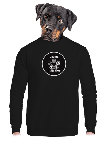 Gimme high five unisex crewneck Black