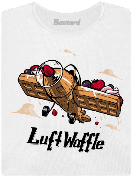 Luftwaffle prémium női póló White