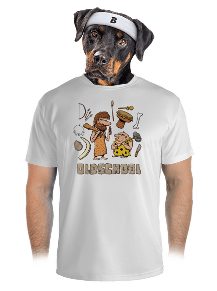 Oldschool férfi sportpóló White