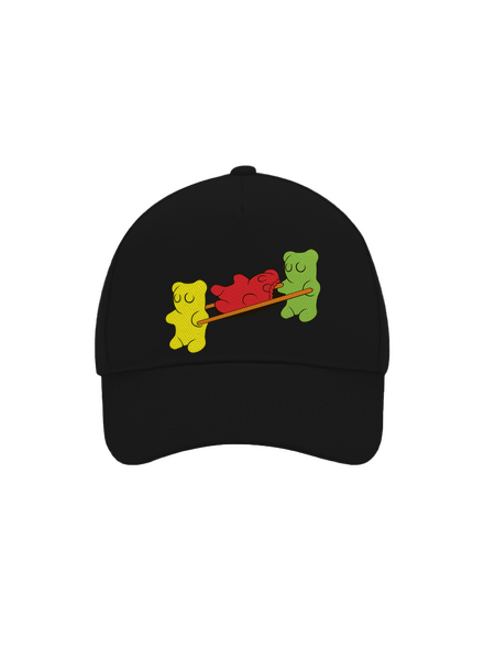 Gumimacik baseballsapka Black