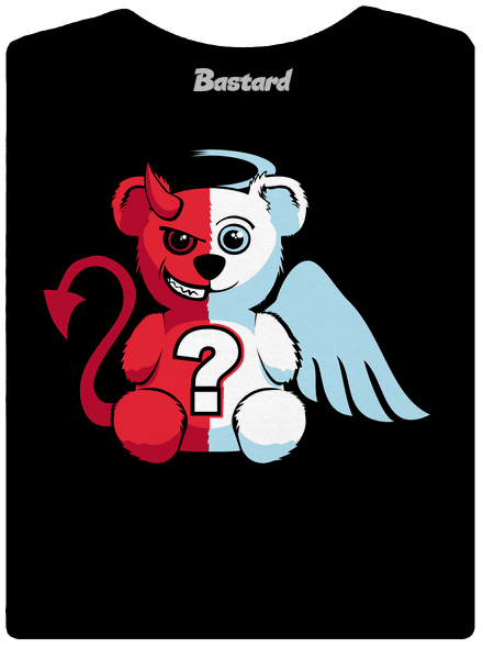 Angyal vagy ördög női póló Black