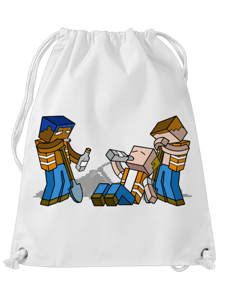 Real Minecraft hátizsák White