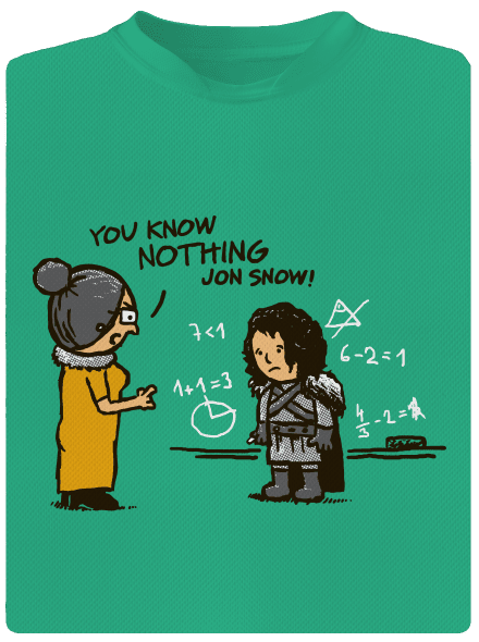 You know nothing férfi sportpóló Mint Mal