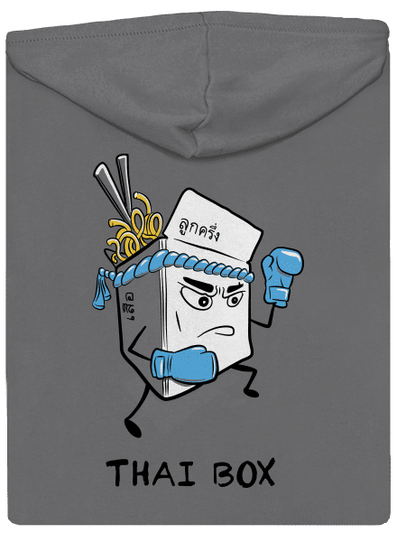 Thai box cipzáras női pulóver Steel Gray