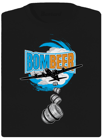 BomBeer női sportpóló Black