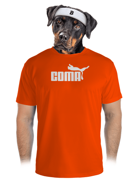 Coma férfi sportpóló Neon Orange