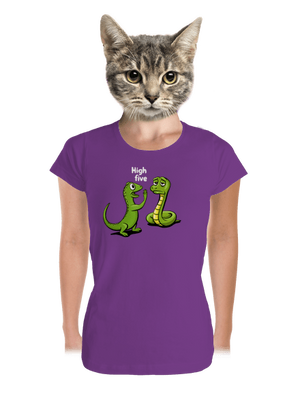 High Five prémium női póló Purple