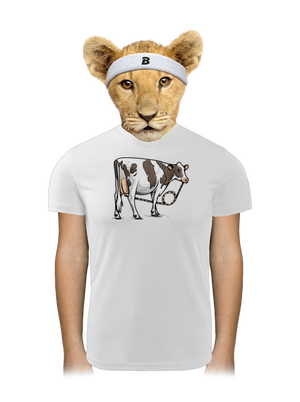 Cow drink gyerek sport póló White