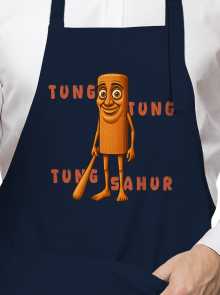 Tung Tung Tung Sahur – Italian Brainrot kötény Navy