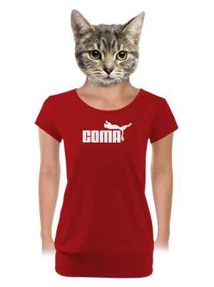 női póló elasztikus alsó szegéllyel