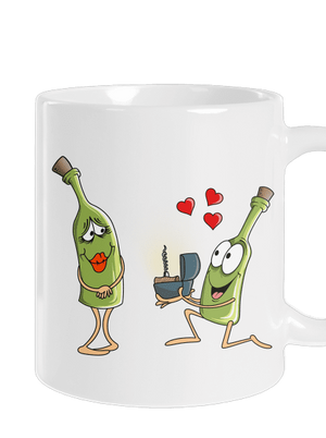 A bor szeretete hagyományos bögre White