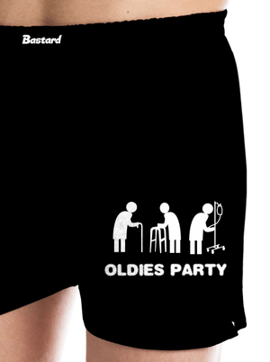 Oldies party férfi alsó nadrág Black