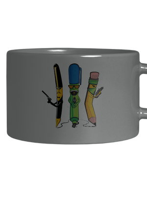 Az író banda macaron bögre Grey Macaron