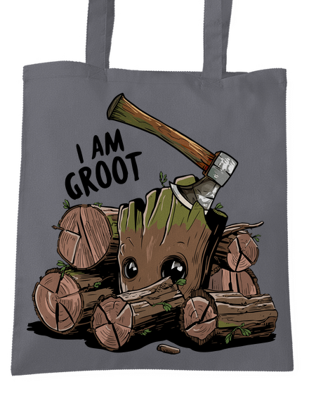 I Am Groot táska Graphite grey