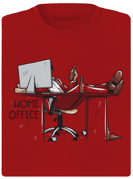 Home office női sportpóló Red Mal