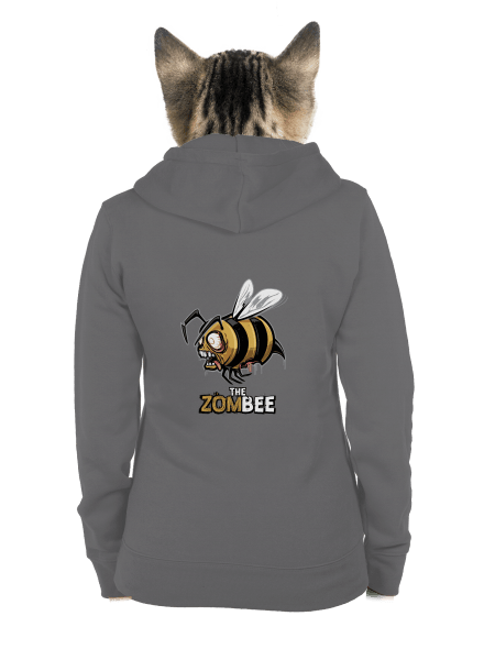 ZomBee - sárga cipzáras női pulóver Steel Gray