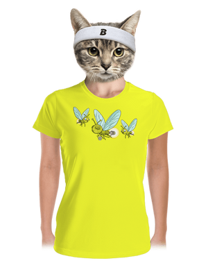 Szentjánosbogár női sportpóló Neon Yellow