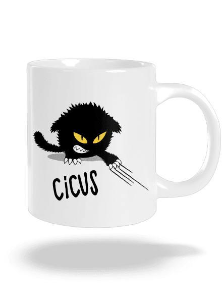 Cicus nagy bögre White