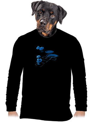 férfi hosszú ujjú póló