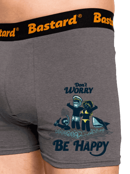 Don't worry boxeralsó Gray Melange