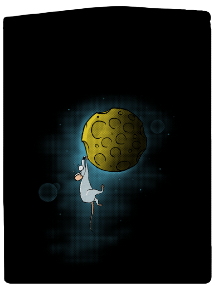 Moon cheese cipzáras férfi pulóver Black