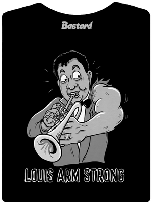 Louis Armstrong prémium női póló Black