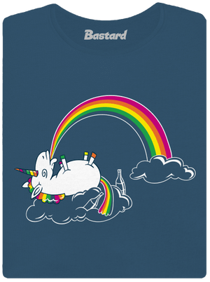 A szivárvány titka prémium női póló Petrol Blue