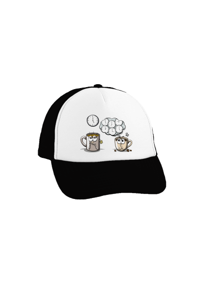 Tea ötkor teherautós sapka Black cap