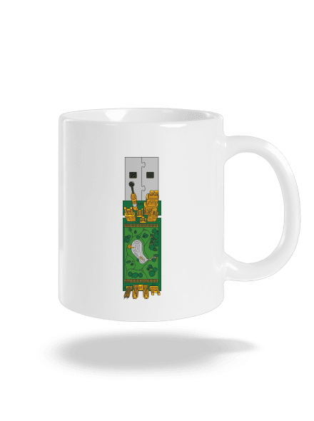 USB city hagyományos bögre White