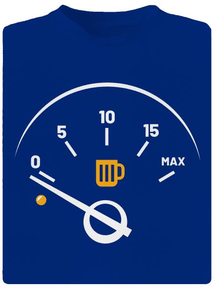 Üres tank férfi sportpóló Royal Blue Mal