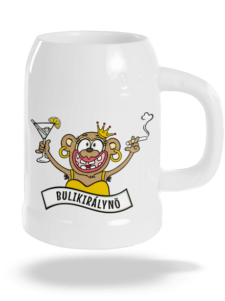 Bulikirálynő söröskorsó White
