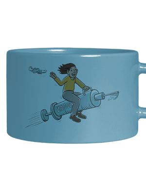 Mentesség macaron bögre Blue Macaron