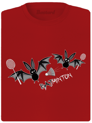 Batminton női sportpóló Red Mal