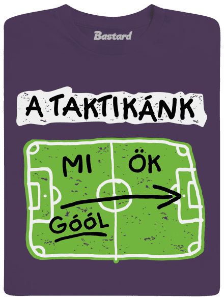 A futballtaktikánk férfi póló Urban Purple