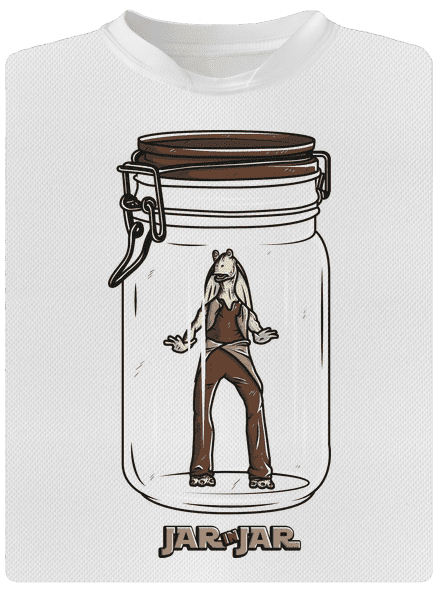 Jar in jar férfi sportpóló White