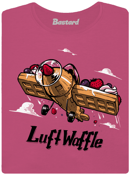 Luftwaffle prémium női póló Magenta