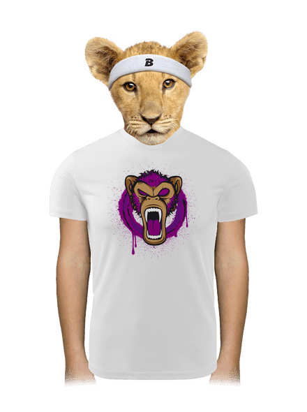 Ape face gyerek sport póló White