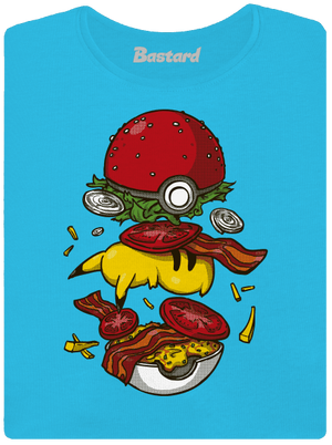 Pokémon burger női póló Blue Atol