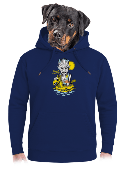 Summer is coming 2 unisex prémium pulóver Navy