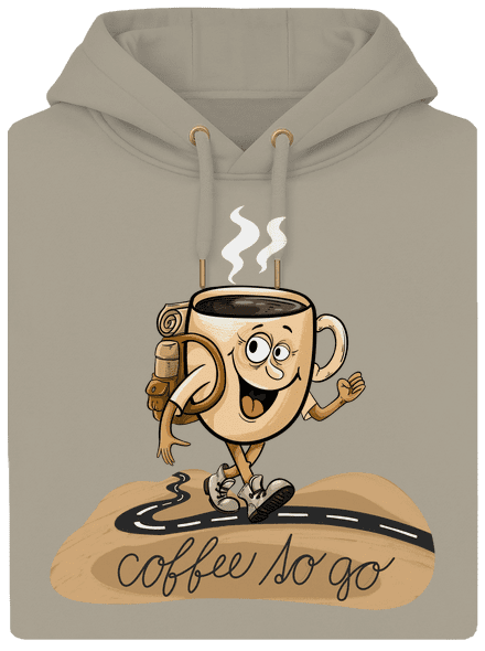 Coffee to go unisex prémium pulóver Pastel Macchiato