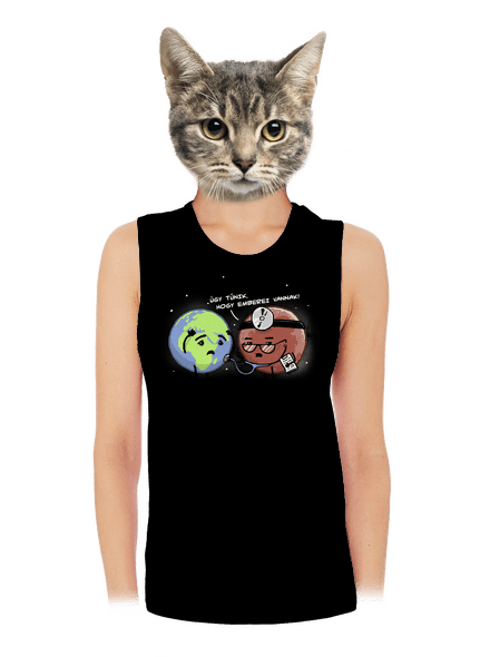 Diagnózis női bővített trikó Black