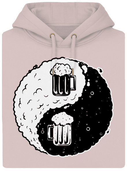 Jin Jang sör unisex prémium pulóver Rose Chalk