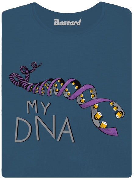 My DNA prémium női póló Petrol Blue