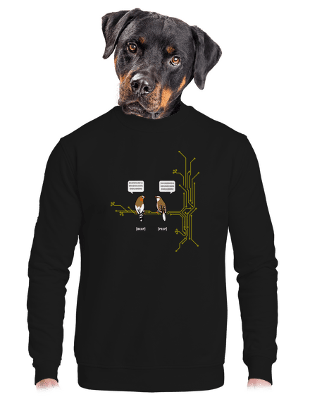 Beep and Peep unisex crewneck Black