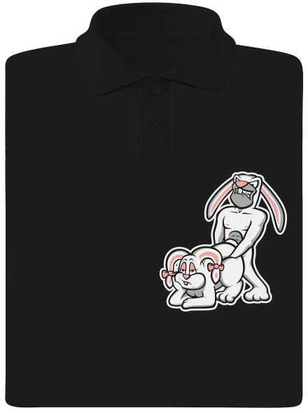 Rabbits férfi pólóingek Black