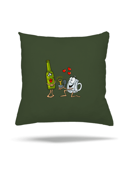 A sör szeretete párna Olive Green
